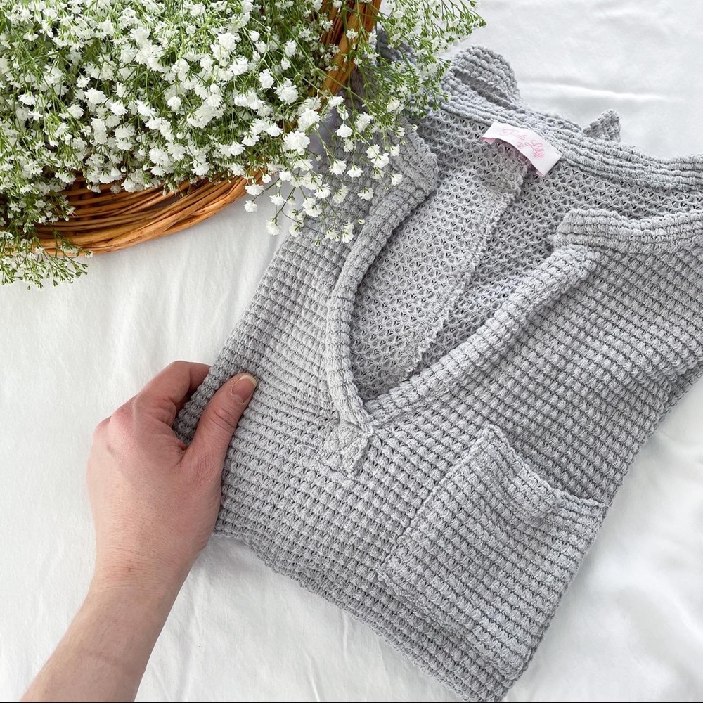 Boutique Waffle Knit top